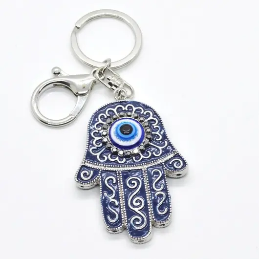 Breloc talisman cu Mana Fatimei (Hamsa) si Ochiul lui Horus, model 1