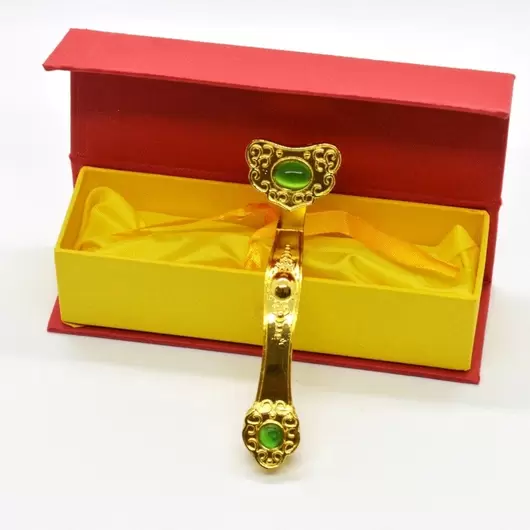 Ru Yi auriu din metal 9,5cm + cutie