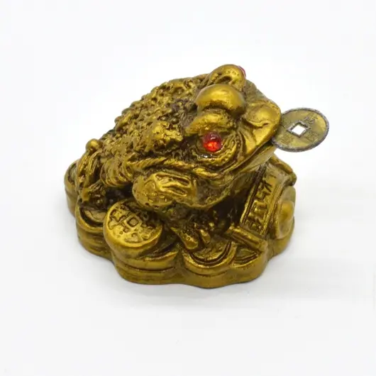 Statueta Feng Shui broasca raioasa din rasina 4cm, model 2