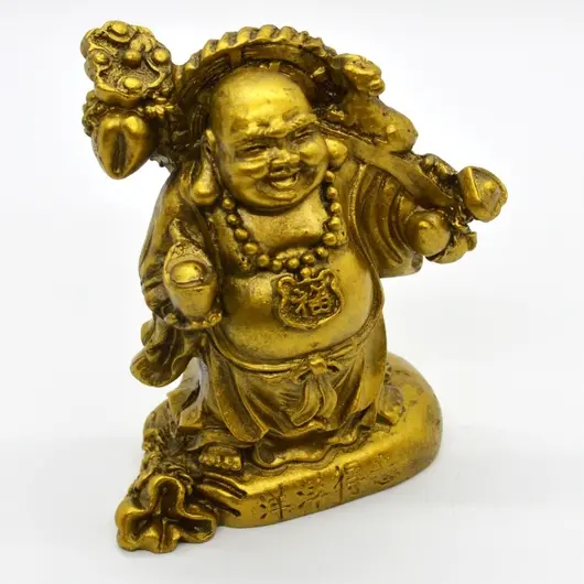 Statueta Feng Shui Buddha din rasina 9cm, model 1