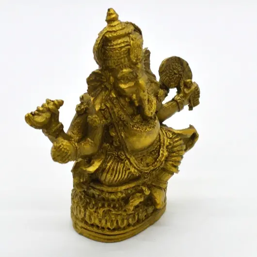 Statueta Feng Shui Ganesha din rasina 6,5cm, model 1