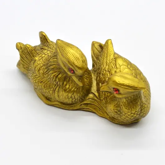 Statueta Feng Shui Rate Mandarine din rasina 10cm, model 6