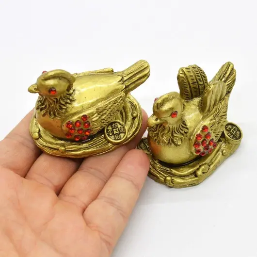 Statuete Feng Shui Rate Mandarine din rasina 5,7cm, model 5