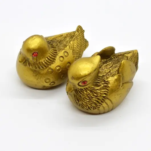Statuete Feng Shui Rate Mandarine din rasina 6,3cm, model 2