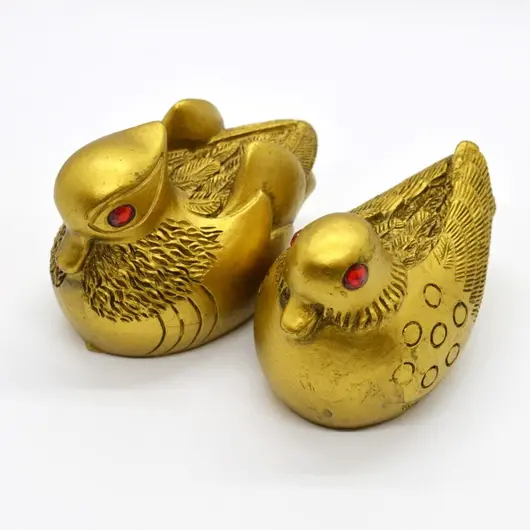 Statuete Feng Shui Rate Mandarine din rasina 8,4cm, model 1