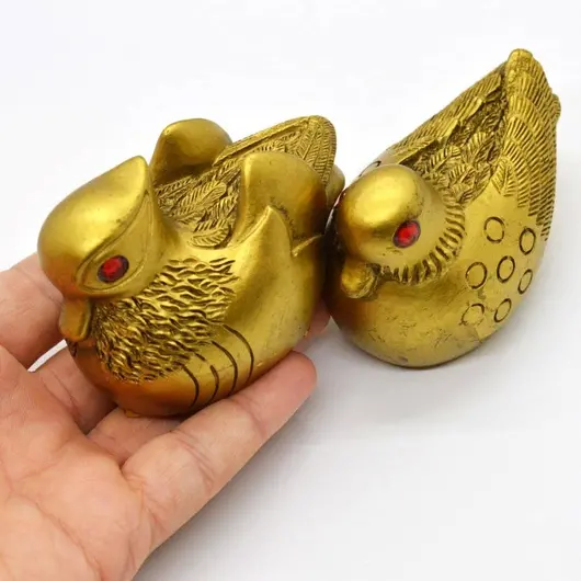 Statuete Feng Shui Rate Mandarine din rasina 8,4cm, model 1
