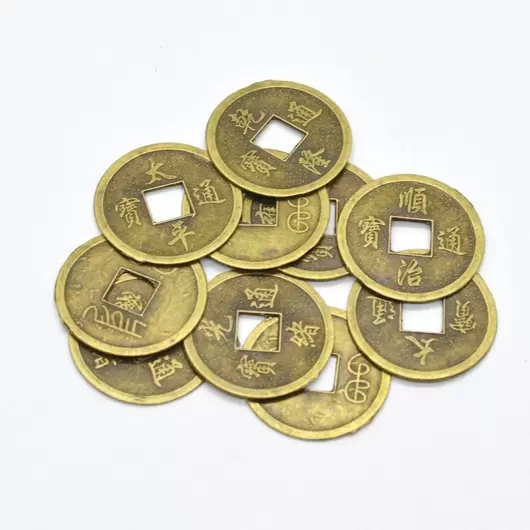 Banuti - monede chinezesti I-Ching mari, 10 buc