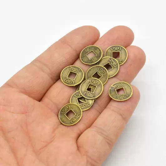Banuti - monede chinezesti I-Ching mici, 10 buc