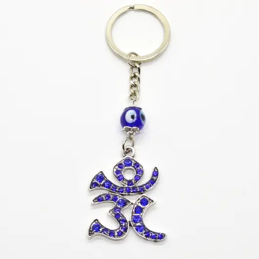 Breloc talisman cu Ochiul lui Horus si simbolul OM