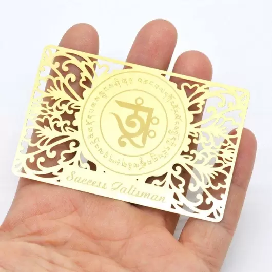 Card Feng Shui din metal - Talisman pentru succes