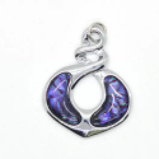 Pandantiv spirala din scoica abalone, model 2
