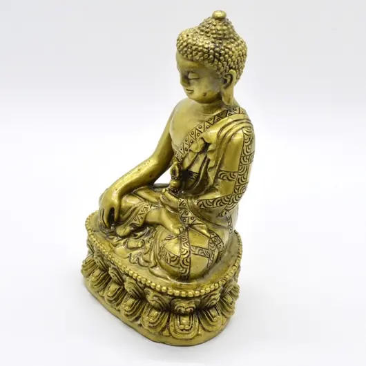 Statueta Feng Shui Buddha cu Dorje din rasina 12,5cm