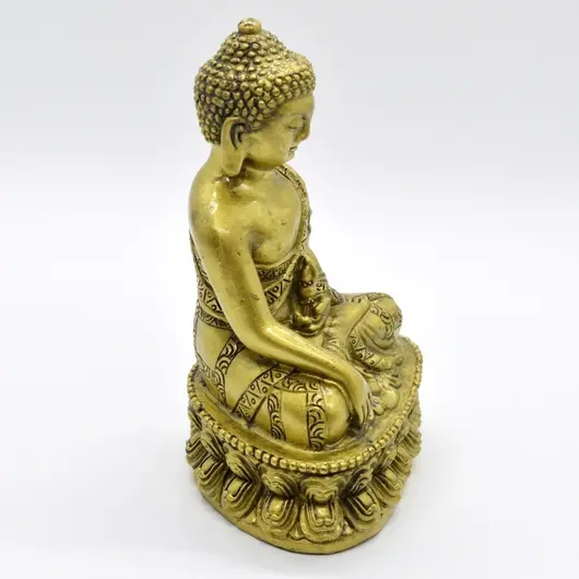 Statueta Feng Shui Buddha cu Dorje din rasina 12,5cm