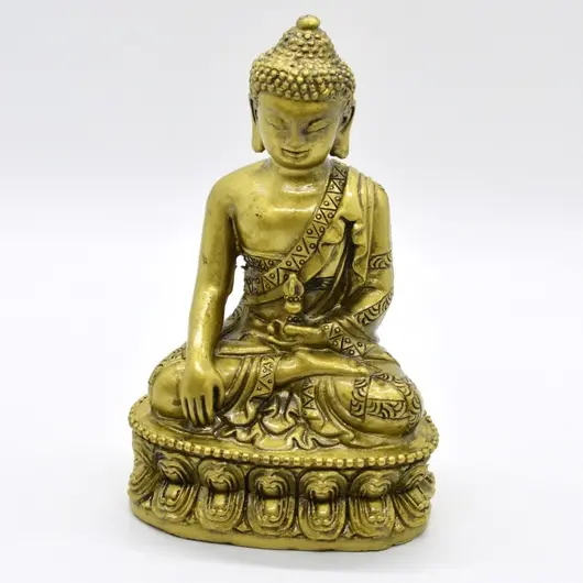 Statueta Feng Shui Buddha cu Dorje din rasina 12,5cm