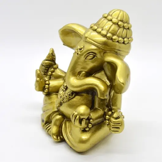 Statueta Feng Shui Ganesha din rasina 12,5cm, model 2