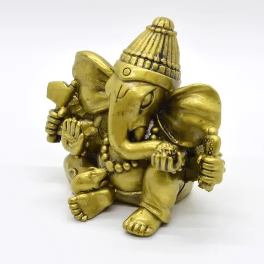 Statueta Feng Shui Ganesha din rasina 9cm, model 4