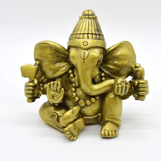 Statueta Feng Shui Ganesha din rasina 9cm, model 4