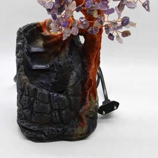 Fantana decorativa cu pietre semipretioase de ametist 28cm