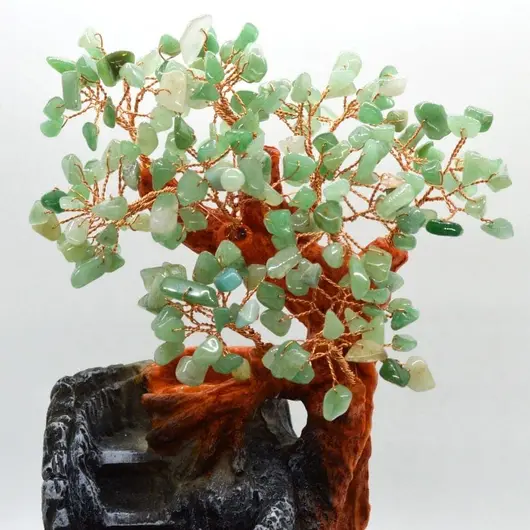 Fantana decorativa cu pietre semipretioase de aventurin 28cm