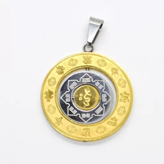 Pandantiv amuleta Feng Shui - Cele 8 simboluri si silaba HRIH