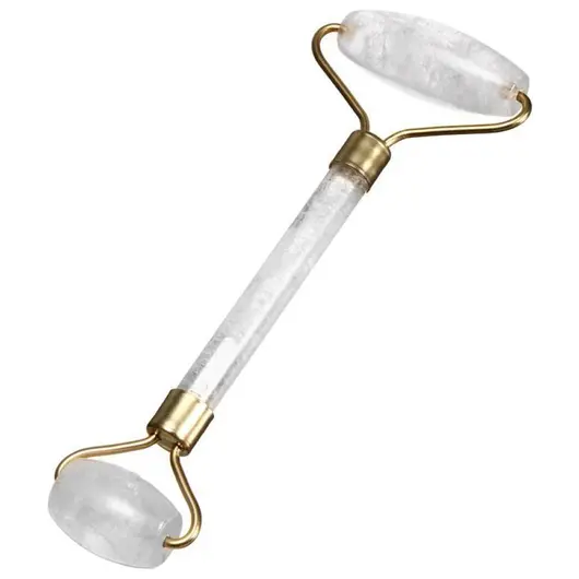 Rola dubla din cristal de stanca pentru masaj, 150mm