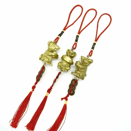 Amuleta canaf Feng Shui Sobolan cu Pepita si Monede chinezesti