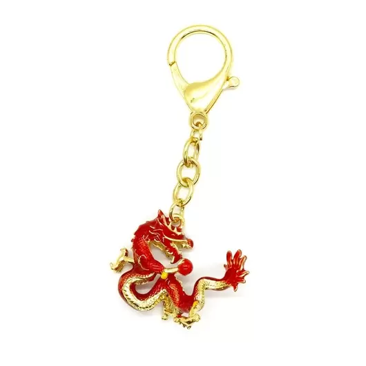 Breloc Feng Shui Amuleta Dragonul de foc cu bila de foc 2020
