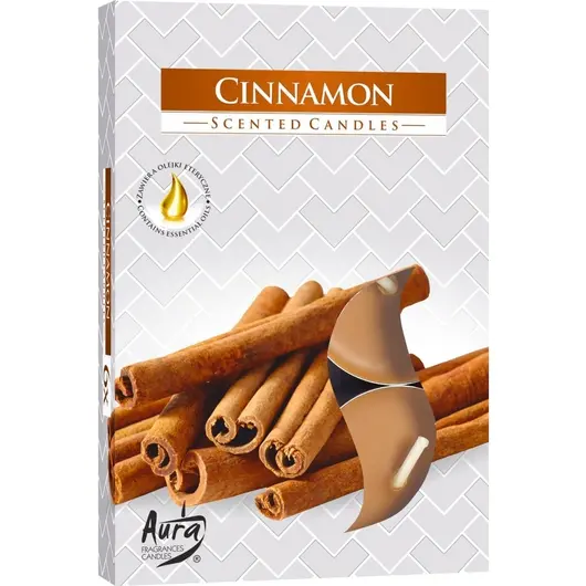 Set 6 pastile lumanari parfumate Bispol - Cinnamon