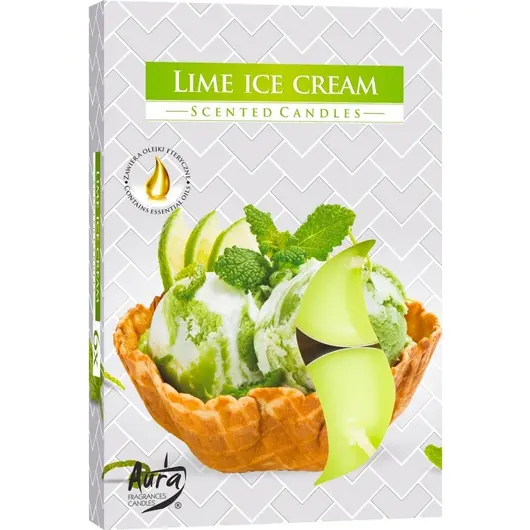 Set 6 pastile lumanari parfumate Bispol - Lime Ice Cream