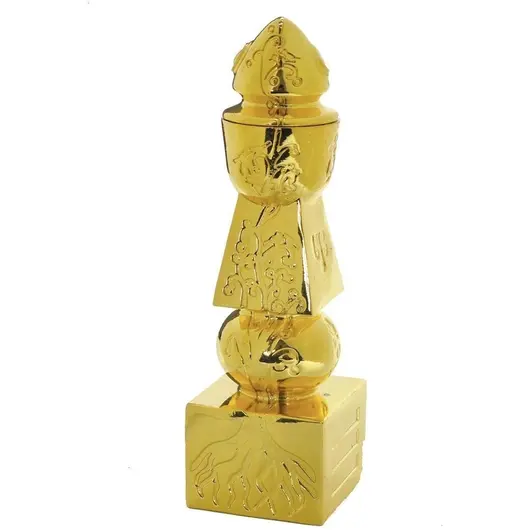 Statueta Feng Shui Pagoda celor 5 elemente cu pomul vietii - 15cm