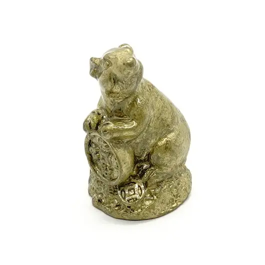 Statueta Feng Shui Sobolan cu moneda I-Ching - mic