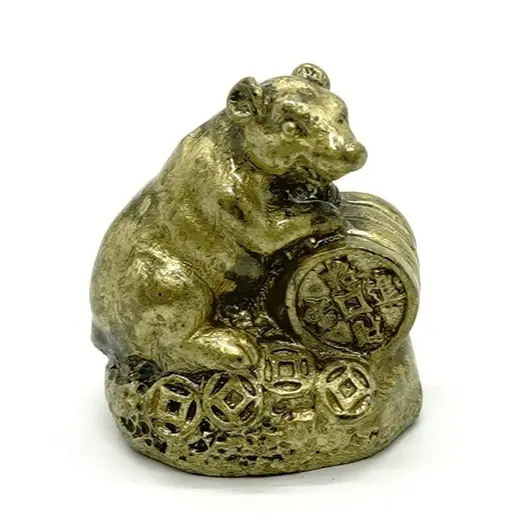 Statueta Feng Shui Sobolan cu monede chinezesti - mic
