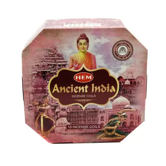 Betisoare parfumate spirala HEM - Ancient India 10 buc (Incense coils)