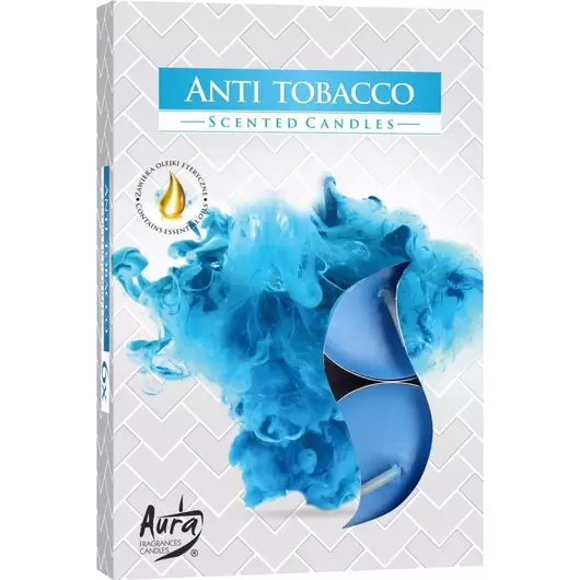Set 6 pastile lumanari parfumate Bispol - Anti Tabacco