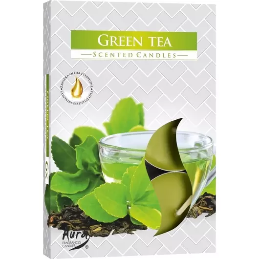 Set 6 pastile lumanari parfumate Bispol - Green Tea