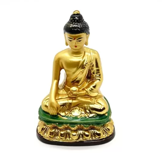 Statueta Feng Shui Buddha Medicine auriu 8,5cm