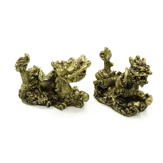 Statuete Feng Shui Set 2 Dragoni din rasina 6cm