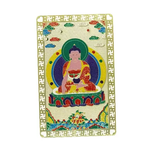 Card Feng Shui din metal - Buddha Medicine, model 1