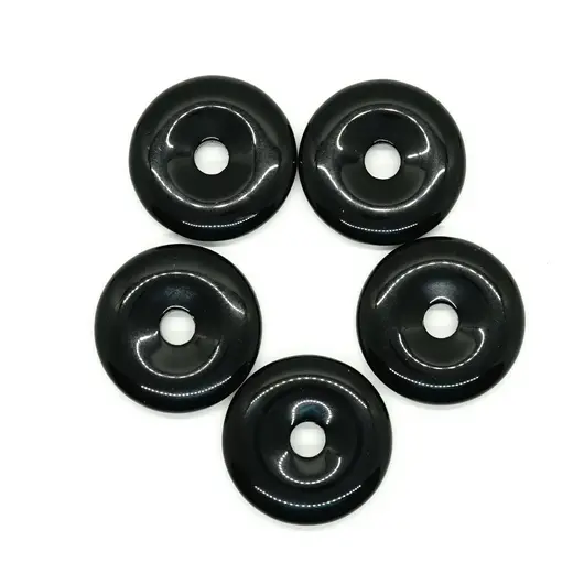 Pandantiv piatra pi donut onix 30mm