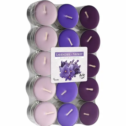 Set 30 pastile lumanari parfumate Bispol - Lavander