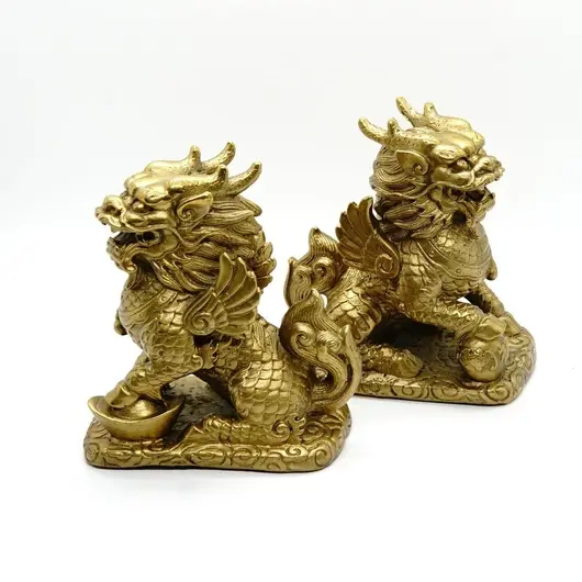 Statuete Feng Shui Chi Lin din bronz 11,8cm