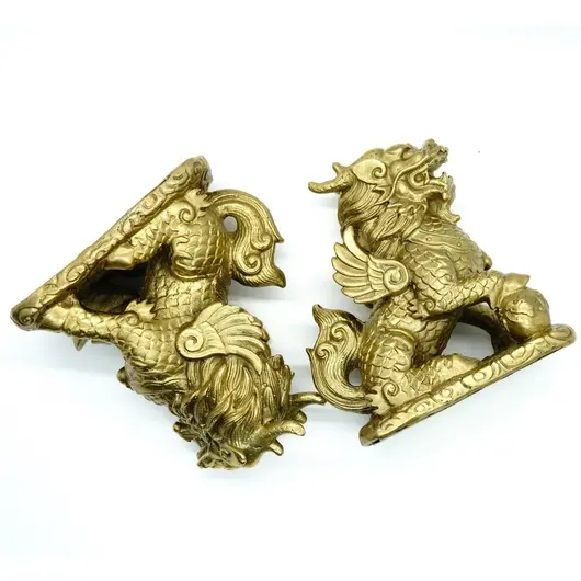 Statuete Feng Shui Chi Lin din bronz 11,8cm