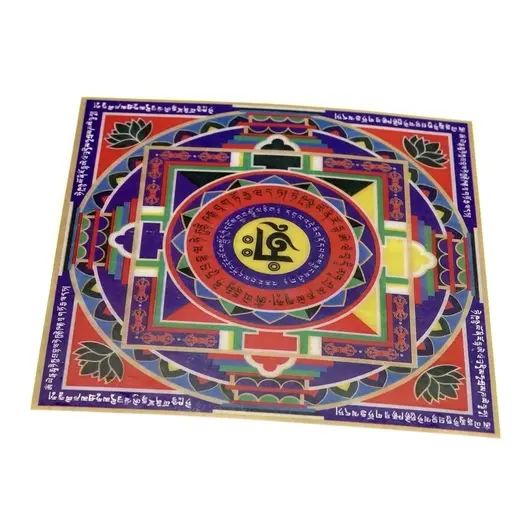 Abtibild Feng Shui Mandala pentru bogatie, patrat - 12cm