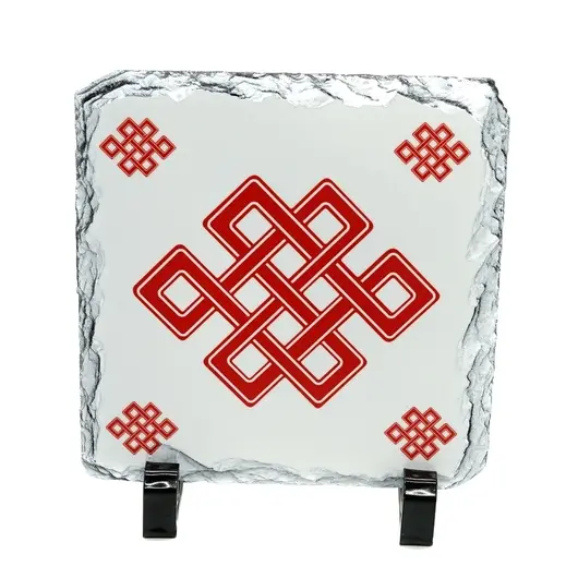 Placa Feng Shui din piatra Nodul Mistic - 14cm
