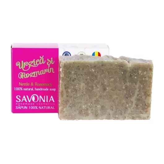 Sampon natural solid Savonia - Urzica si Rozmarin