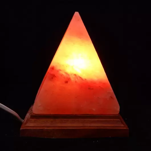 Veioza / Lampa din sare de Himalaya - Piramida 2-3 Kg