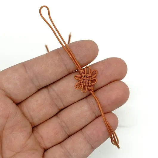 Amuleta canaf Feng Shui nod mistic simplu, mic, maro