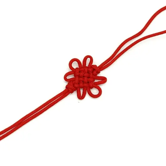 Amuleta canaf Feng Shui nod mistic simplu, mic, rosu