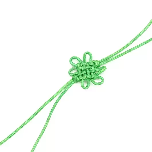 Amuleta canaf Feng Shui nod mistic simplu, mic, verde