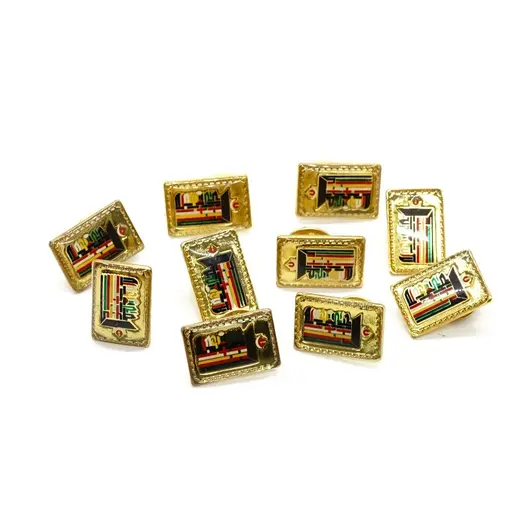 Insigna Feng Shui Kalachakra dreptunghi 20mm